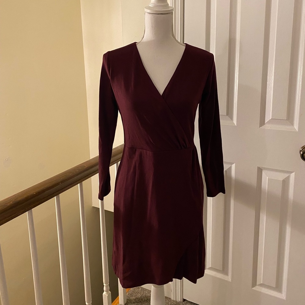 Loft Faux Wrap Midi Dress